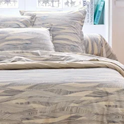 Taie d’oreiller coton 57 fils motif ondulé