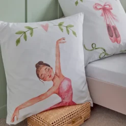 Taie d’oreiller enfant percale danseuse étoile