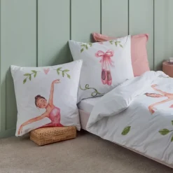 Taie d’oreiller enfant percale danseuse étoile