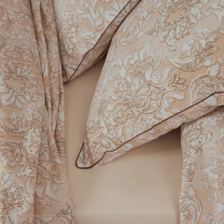 Taie d’oreiller percale de coton ornemental classique