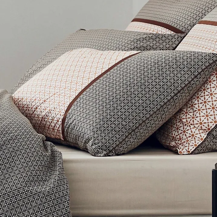 Taie d'oreiller percale graphique