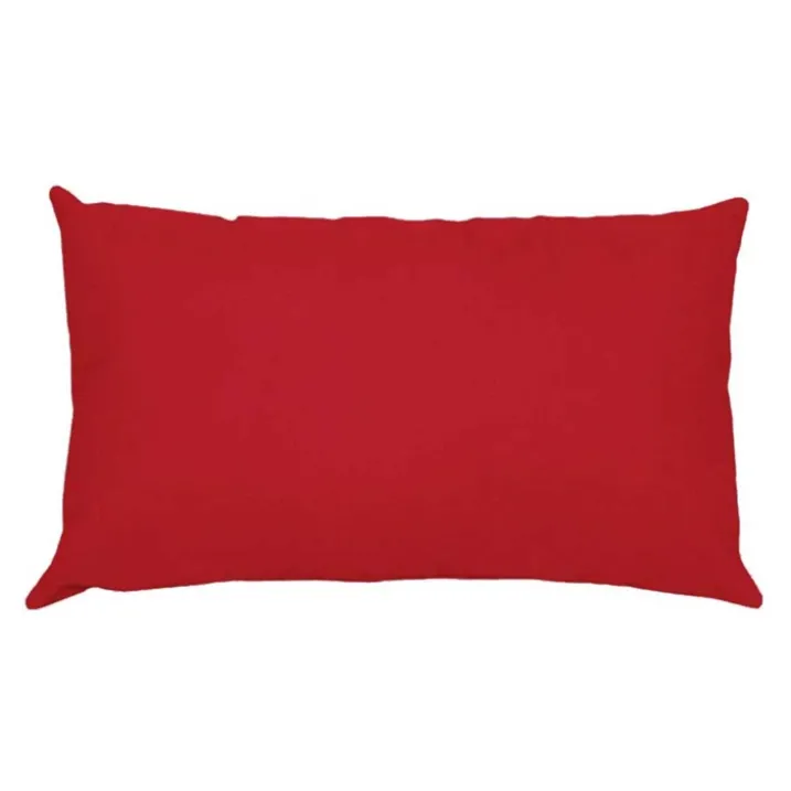 Taie D'oreiller Rectangle Unie en Coton