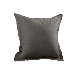 Taie d'oreiller unie en coton
