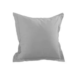 Taie d'oreiller unie en coton