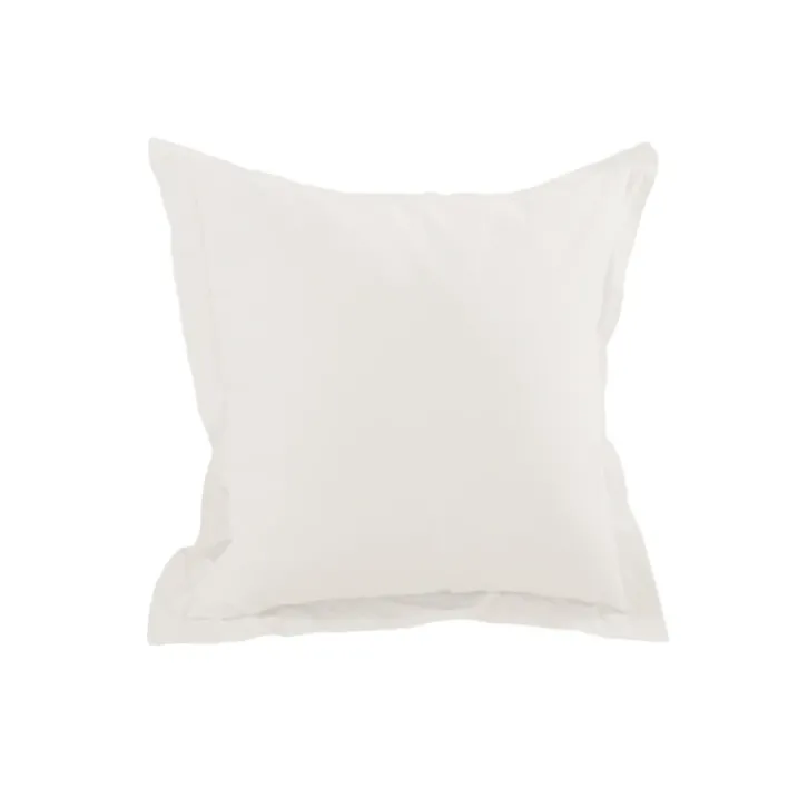 Taie d'oreiller unie en coton