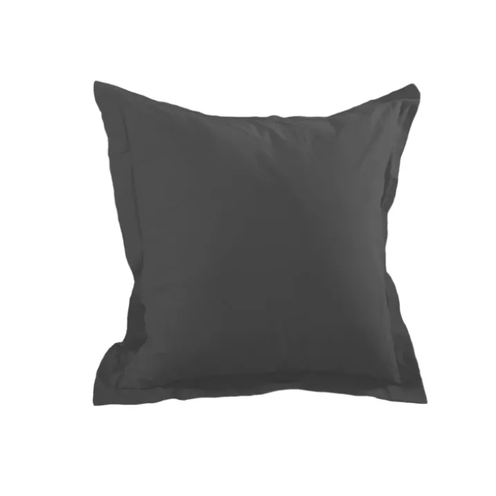Taie d'oreiller unie en coton
