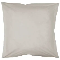 Taie d'oreiller unie en coton bio