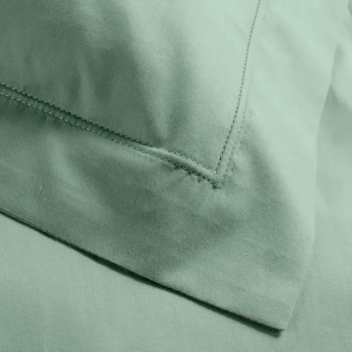 Taie d'oreiller volant plat 100% percale de coton ORIGINE