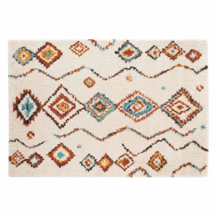 Tapis berbère à motifs géométriques