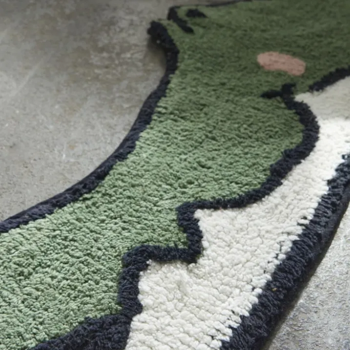 Tapis crocodile en coton tufté