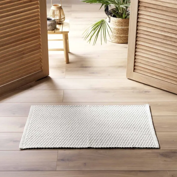 Tapis déco en coton tissé