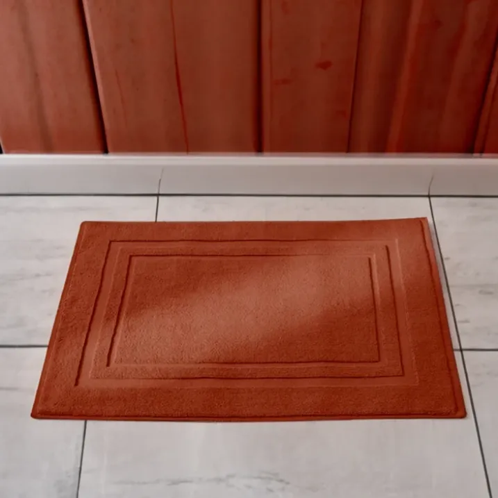 Tapis de bain en coton peigné