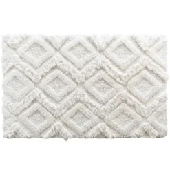 Tapis de Bain Ikatis Uni avec Reliefs