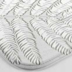 Tapis de bain imprimé feuilles
