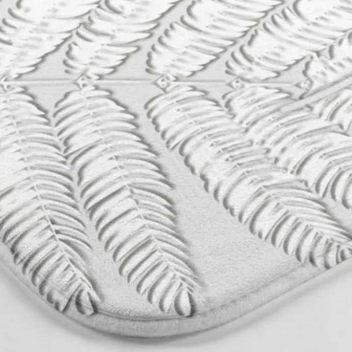 Tapis de bain imprimé feuilles