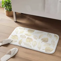 Tapis de Bain Joya Feuilles Dorées