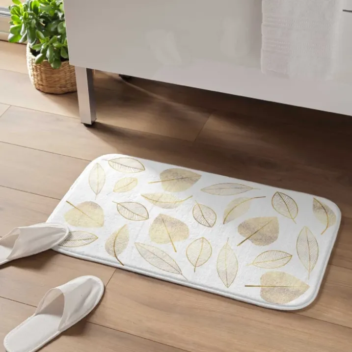 Tapis de Bain Joya Feuilles Dorées