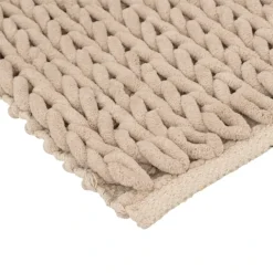 Tapis de bain tressé épais