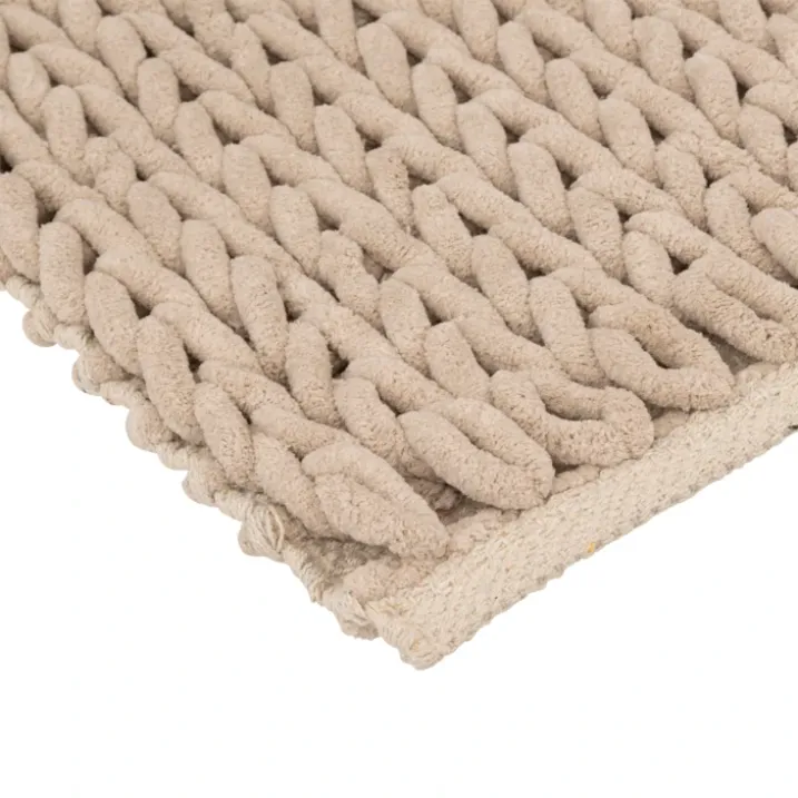 Tapis de bain tressé épais
