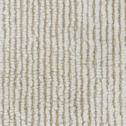 Tapis de couloir lavable en laine koa grès