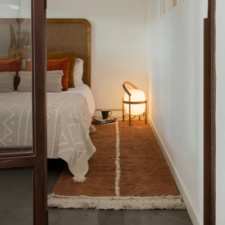 Tapis de couloir lavable et réversible caramel duo