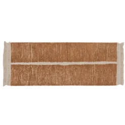 Tapis de couloir lavable et réversible caramel duo