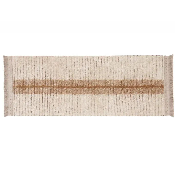 Tapis de couloir lavable et réversible caramel duo