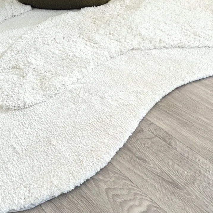Tapis de salon forme organique