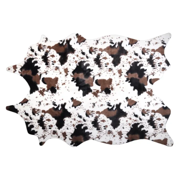 Tapis de salon motif vache