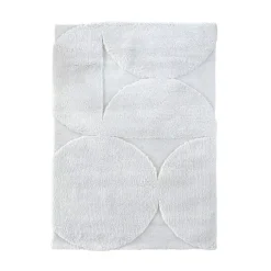 Tapis de salon relief graphique, effet texturé