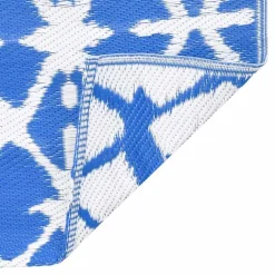 Tapis d’extérieur motif graphique tissé