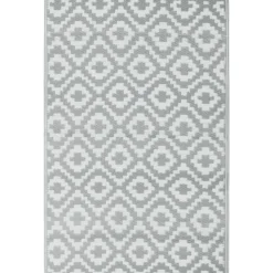 Tapis d’extérieur rectangulaire réversible motif géométrique