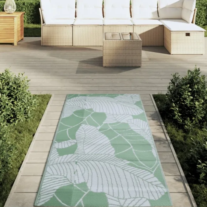 Tapis d’extérieur réversible motif feuillage