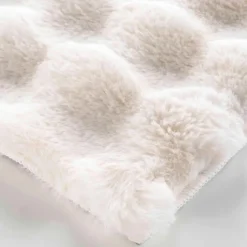 Tapis doux en imitation fourrure avec relief moelleux