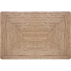 Tapis effet bohème en jute