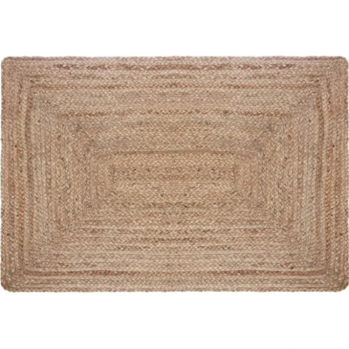 Tapis effet bohème en jute