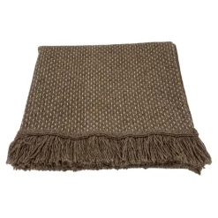 Tapis en laine et coton à motif pointillé texturé