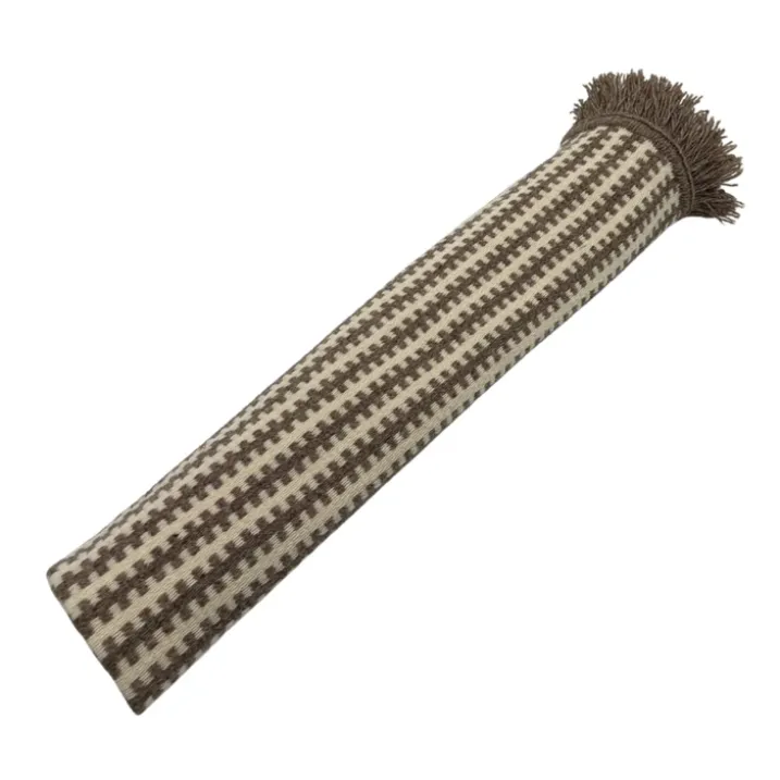 Tapis en laine et coton à motif rayé graphique