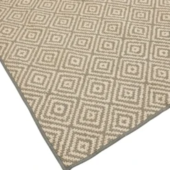 Tapis extérieur déperlant et antidérapant motif géométrique