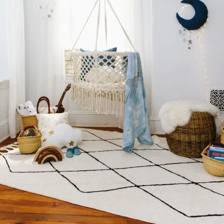 Tapis lavable bereber beige