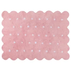 Tapis lavable en forme de biscuit