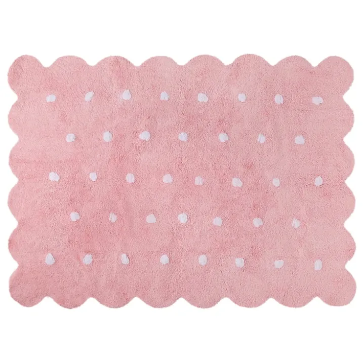 Tapis lavable en forme de biscuit