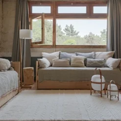 Tapis lavable en laine ari mouton
