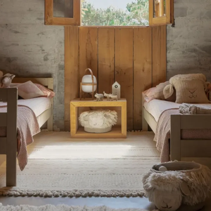 Tapis lavable en laine ari mouton
