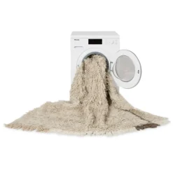 Tapis lavable en laine brise d'automne