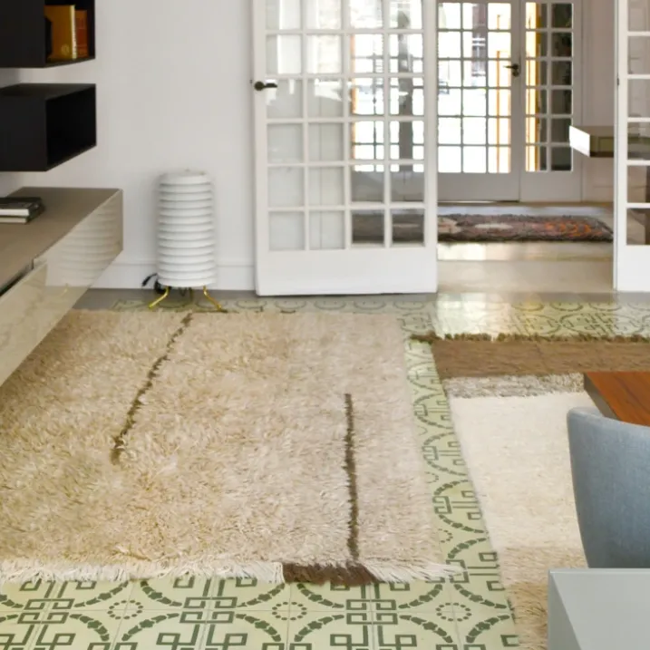 Tapis lavable en laine brise d'automne
