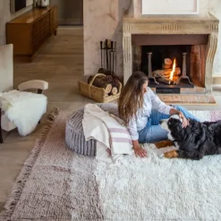 Tapis lavable en laine bruits d'été