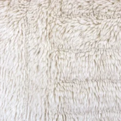 Tapis lavable en laine dunes - mouton blanc