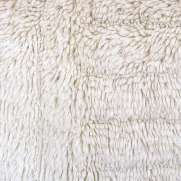Tapis lavable en laine dunes - mouton blanc