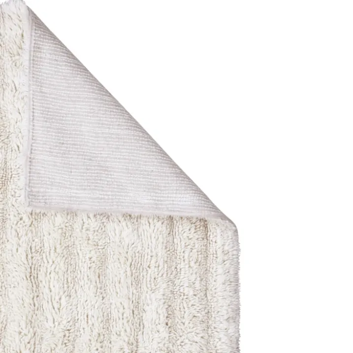 Tapis lavable en laine dunes - mouton blanc